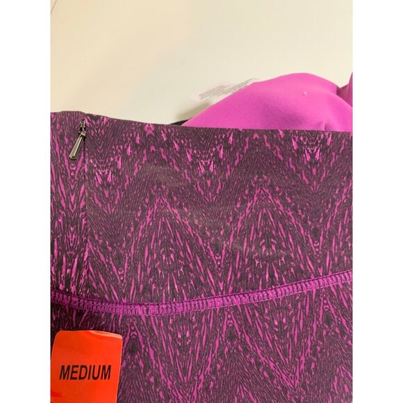 Tuff Athletics Medium Womens Purple & Pink Zigzag Pattern Leggings - Picture 7 of 9
